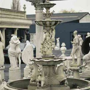 Fontein met paarden