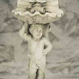 Muurfontein manneke met schelp