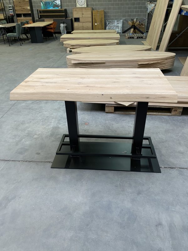 Aerts eiken bartafel, boomstam + voetensteun, A-keuze - Afbeelding 5