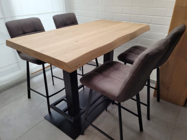 Aerts eiken bartafel, boomstam + voetensteun, A-keuze - Afbeelding 12