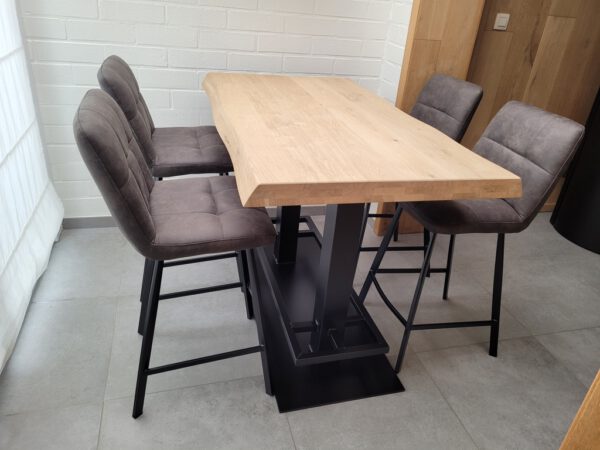Aerts eiken bartafel, boomstam + voetensteun, A-keuze - Afbeelding 14