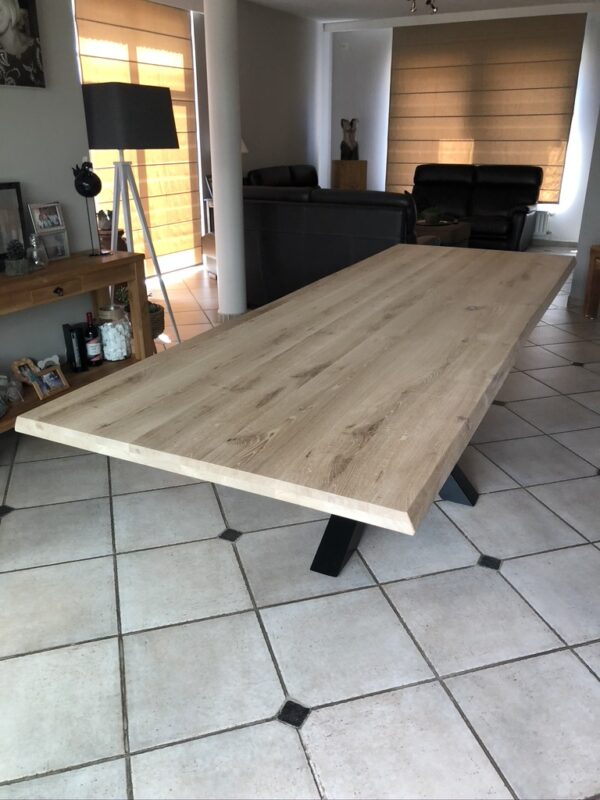 Aerts massief eiken, eettafel, onderstel naar keuze, A-keuze - Afbeelding 44