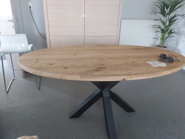 Aerts massief eiken, eettafel, ovaal + spinpoot, A-keuze - Afbeelding 40