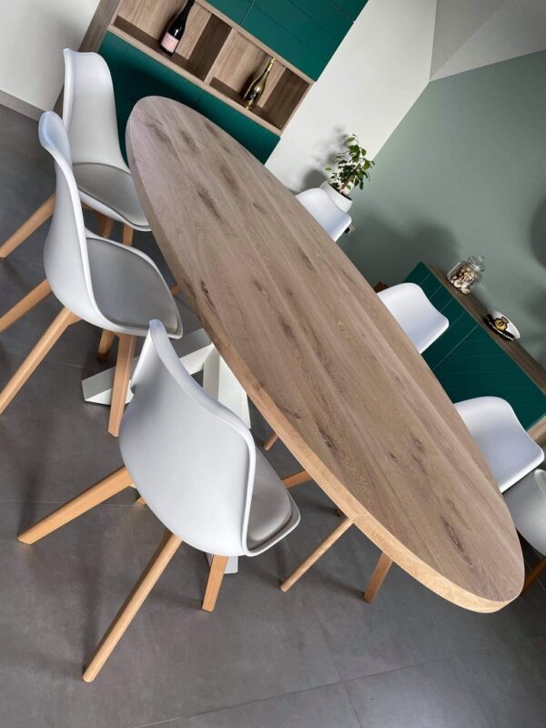 Aerts massief eiken, eettafel, ovaal + spinpoot, A-keuze - Afbeelding 41