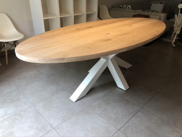 Aerts massief eiken, eettafel, ovaal + spinpoot, A-keuze - Afbeelding 42
