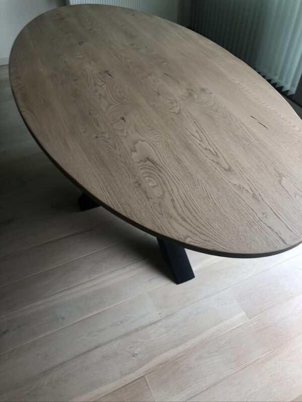 Aerts massief eiken, eettafel, ovaal + spinpoot, A-keuze - Afbeelding 45