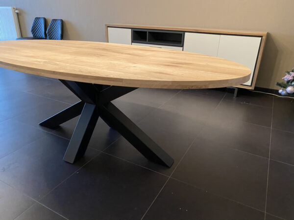 Aerts massief eiken, eettafel, ovaal + spinpoot, A-keuze - Afbeelding 43