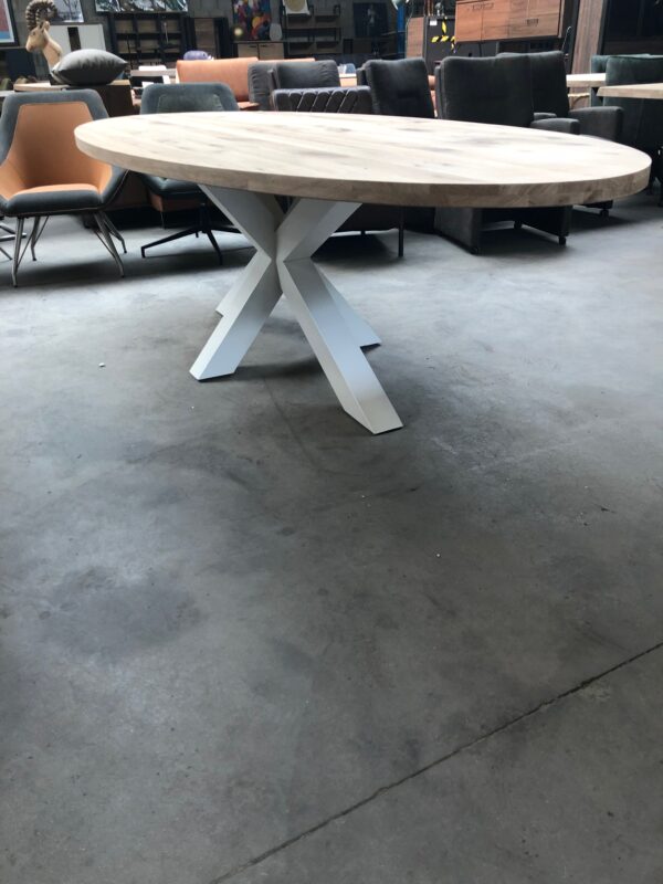 Aerts massief eiken, eettafel, ovaal + spinpoot, A-keuze - Afbeelding 22