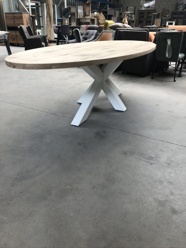 Aerts massief eiken, eettafel, ovaal + spinpoot, A-keuze - Afbeelding 25