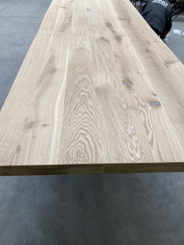 Aerts eiken eettafel 6 cm dik + spinpoot - Afbeelding 15