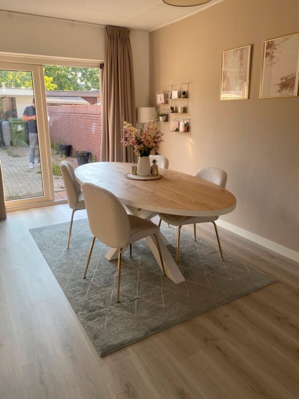 Aerts massief eiken, eettafel, ovaal + spinpoot, A-keuze - Afbeelding 58