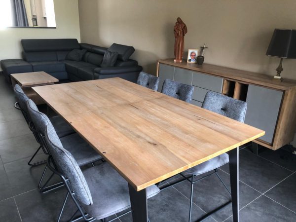 Box eetkamertafel, vintage grey