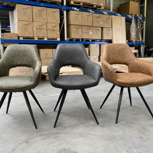 Dante eetkamerstoel, 3 kleuren, A-keuze