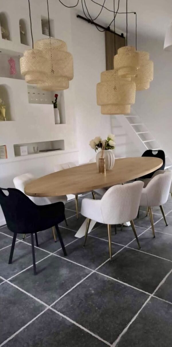 Aerts massief eiken, eettafel, ovaal + spinpoot, A-keuze - Afbeelding 116