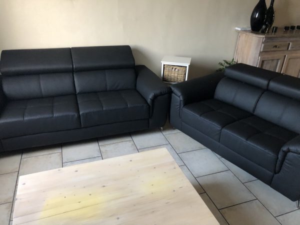 Fabien, 2 + 3 zit, zwart