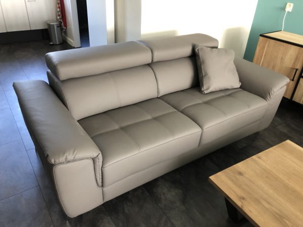 Fabien, 2 + 3 zit, taupe - Afbeelding 2
