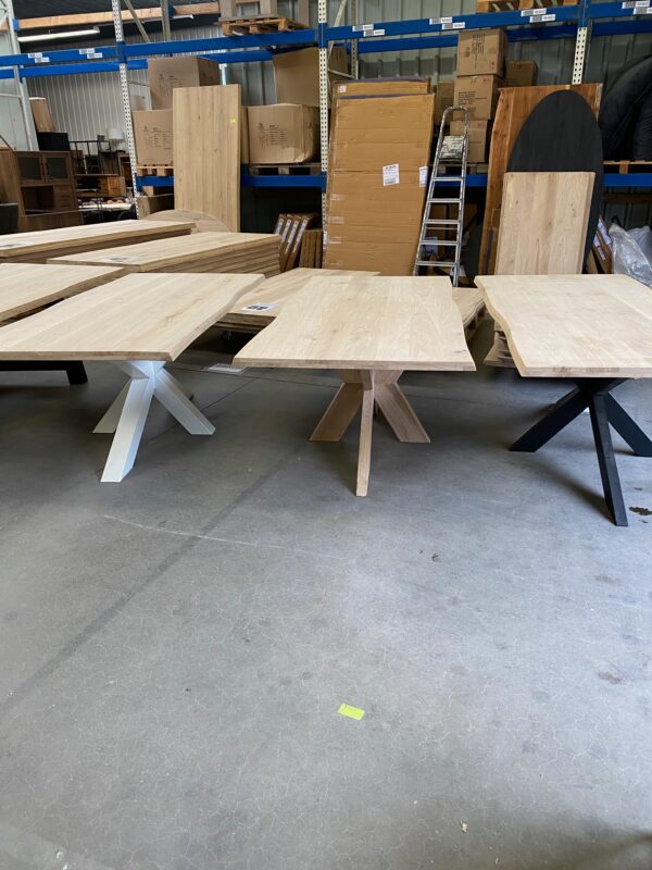Aerts massief eiken, eettafel, onderstel naar keuze, A-keuze - Afbeelding 2