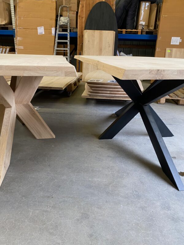 Aerts massief eiken, eettafel, onderstel naar keuze, A-keuze - Afbeelding 7