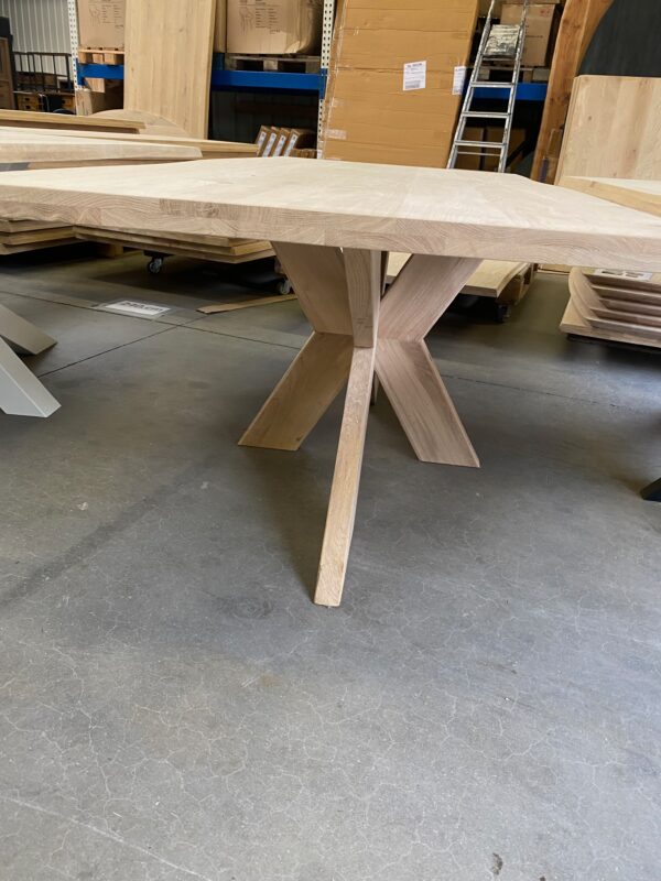 Aerts massief eiken, eettafel, onderstel naar keuze, A-keuze - Afbeelding 8