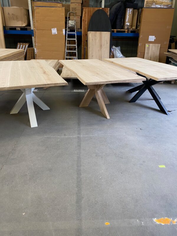 Aerts massief eiken, eettafel, onderstel naar keuze, A-keuze - Afbeelding 14