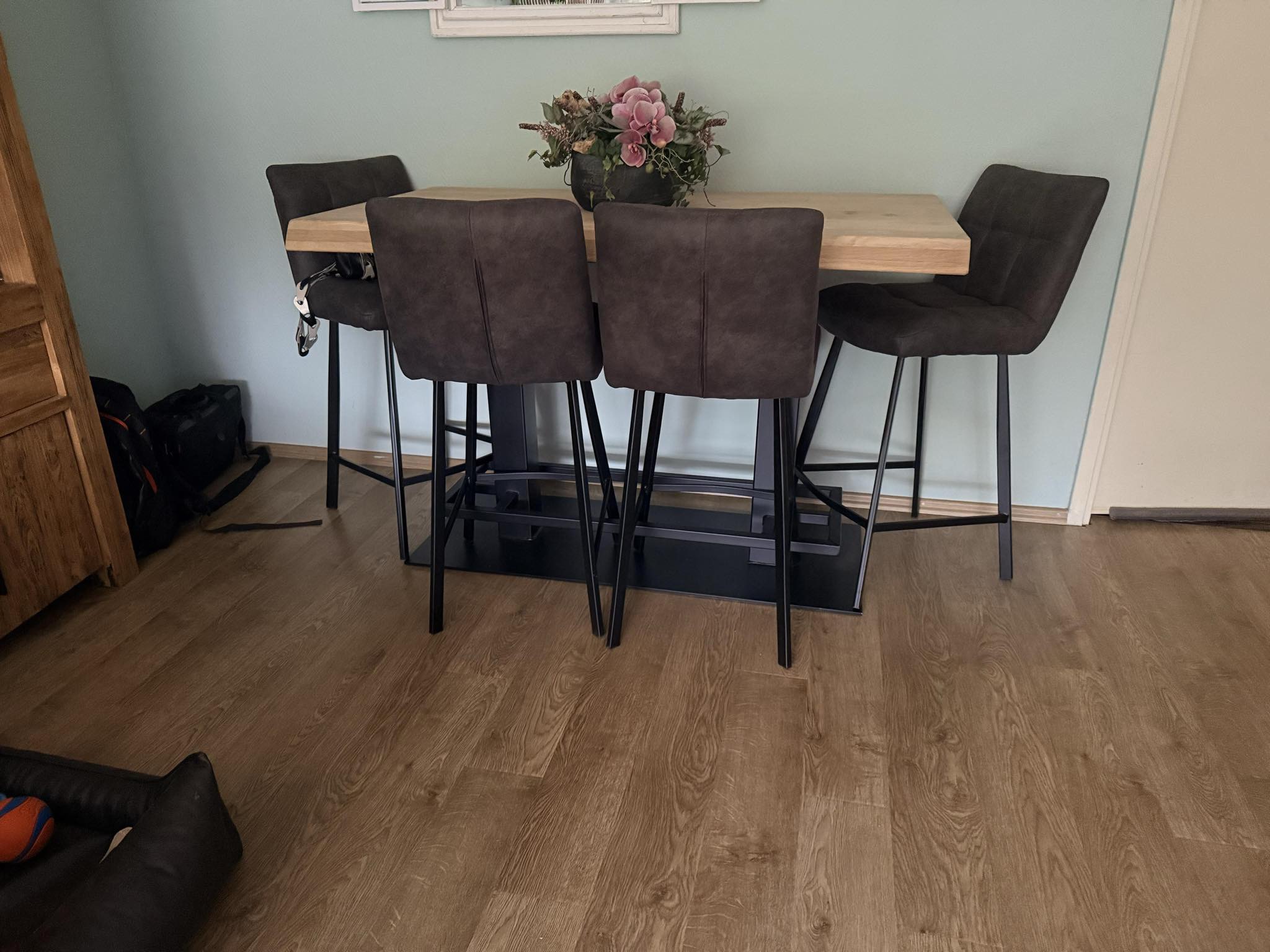 Aerts eiken bartafel, boomstam + voetensteun, A-keuze - Afbeelding 19