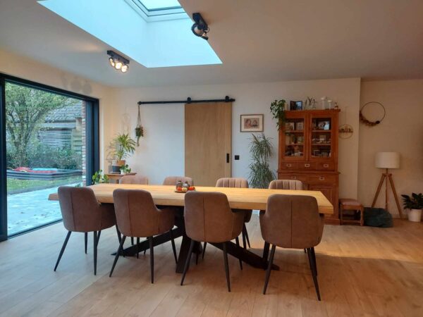 Aerts eiken eettafel 6 cm dik + spinpoot - Afbeelding 65