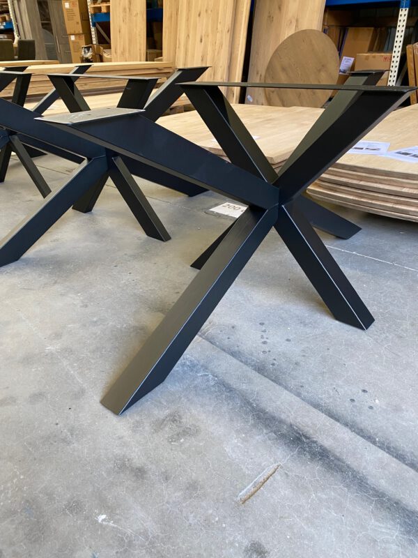 Aerts eiken eettafel 6 cm dik + spinpoot - Afbeelding 34