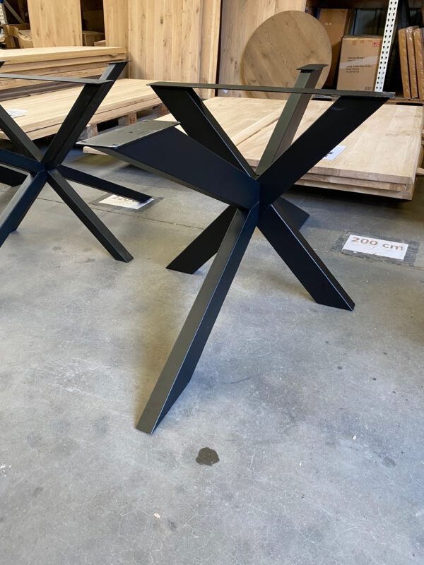 Aerts eiken eettafel 6 cm dik + spinpoot - Afbeelding 36