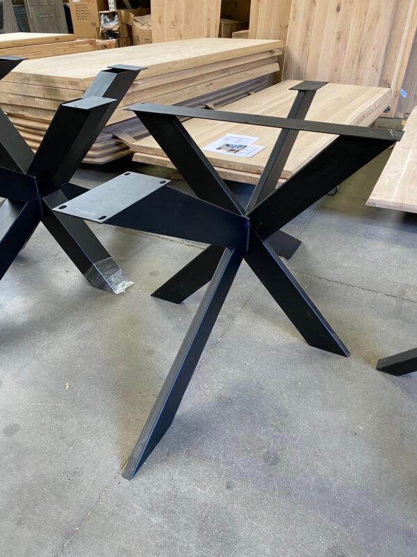 Aerts eiken eettafel 6 cm dik + spinpoot - Afbeelding 40