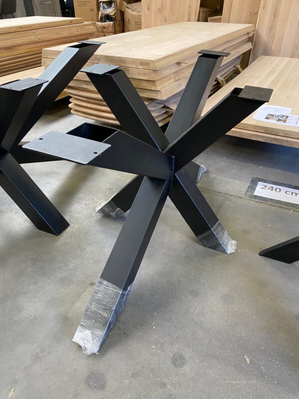 Aerts eiken eettafel 6 cm dik + spinpoot - Afbeelding 42