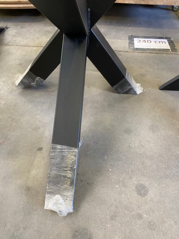 Aerts eiken eettafel 6 cm dik + spinpoot - Afbeelding 43