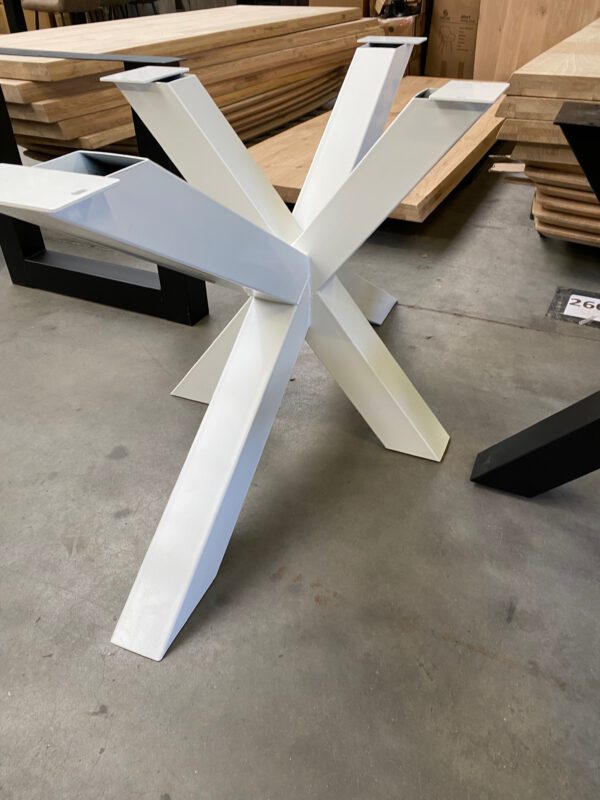 Aerts eiken eettafel 6 cm dik + spinpoot - Afbeelding 46