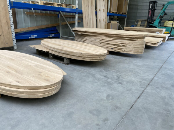 Aerts massief eiken, eettafel, ovaal + spinpoot, A-keuze - Afbeelding 18