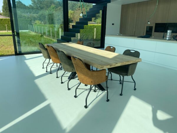 Aerts eiken eettafel 6 cm dik + spinpoot - Afbeelding 59