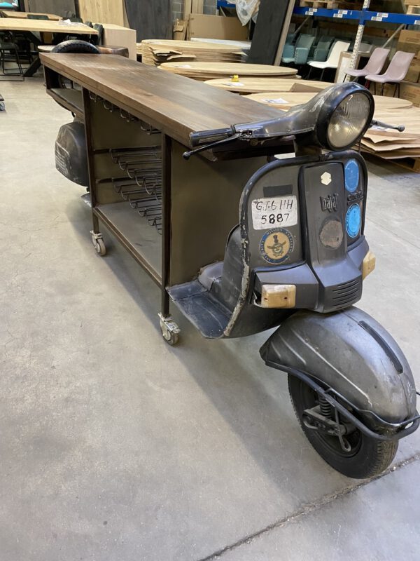 Urban scooter bar - wijnrek (nieuw) - Afbeelding 2