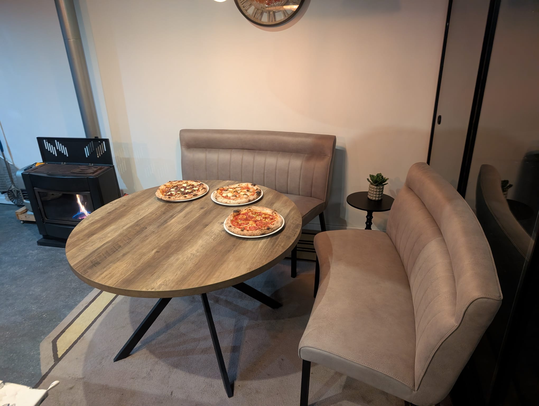 Ardennes eettafel rond, wild oak (nieuw, outlet) - Afbeelding 7