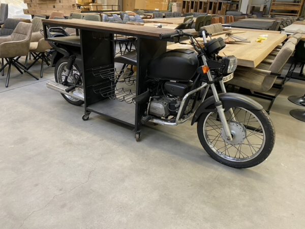 Rajdoot retro moto - wijnrek - Afbeelding 4