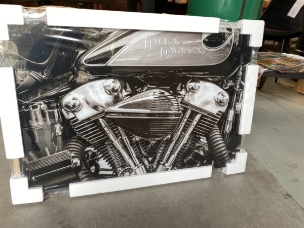 Foto op glas: motorblok