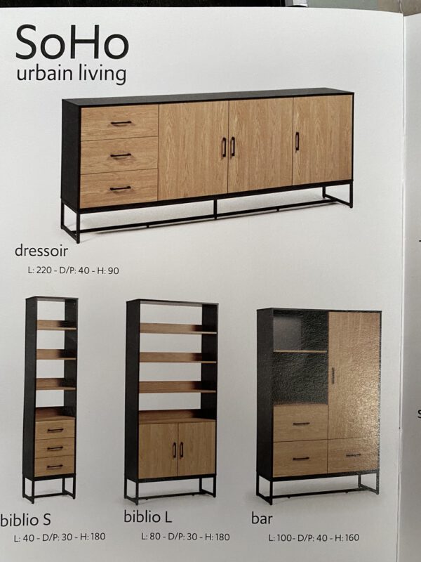 Soho eettafel, kleur Century oak - Afbeelding 3