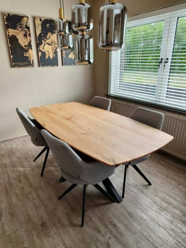 Aerts eiken, eettafel, Deens ovaal + spinpoot - Afbeelding 53