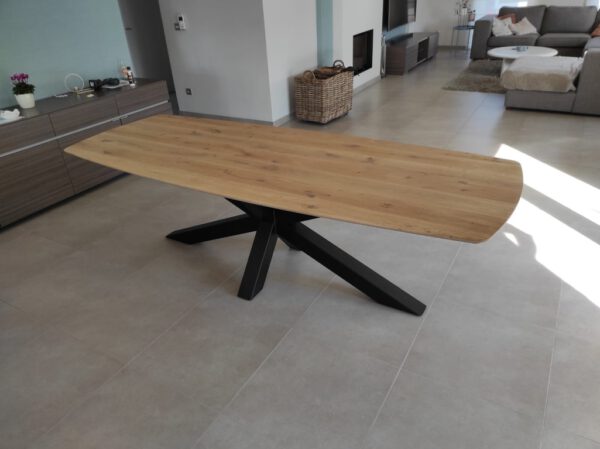 Aerts eiken, eettafel, Deens ovaal + spinpoot - Afbeelding 5