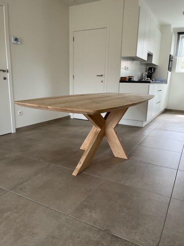 Aerts eiken, eettafel, Deens ovaal + spinpoot - Afbeelding 47
