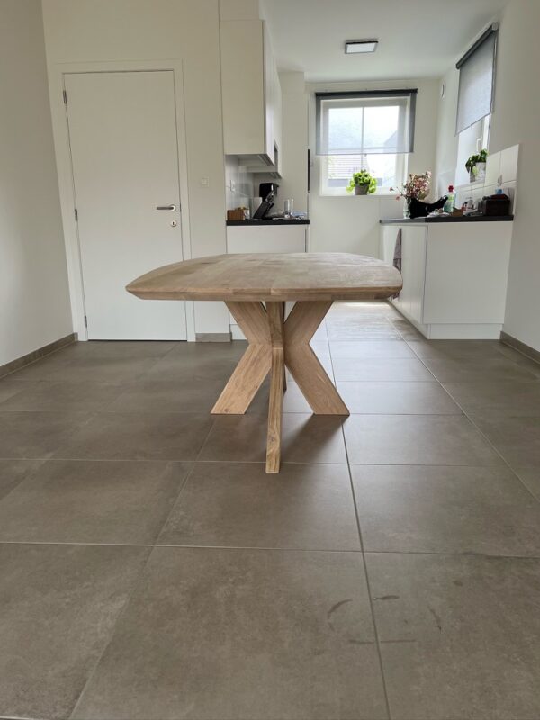 Aerts eiken, eettafel, Deens ovaal + spinpoot - Afbeelding 48