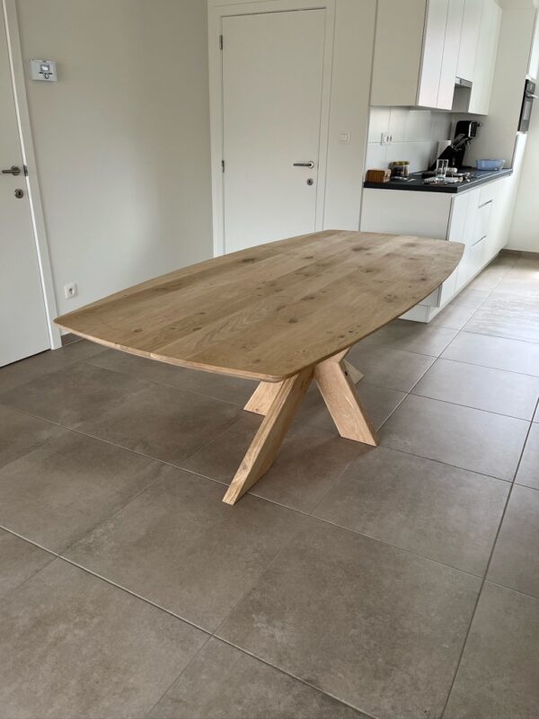 Aerts eiken, eettafel, Deens ovaal + spinpoot - Afbeelding 49