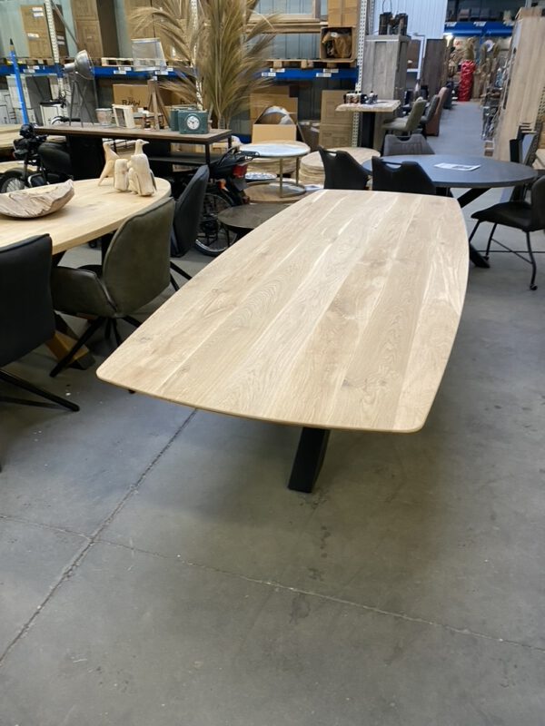 Aerts eiken, eettafel, Deens ovaal + spinpoot - Afbeelding 10