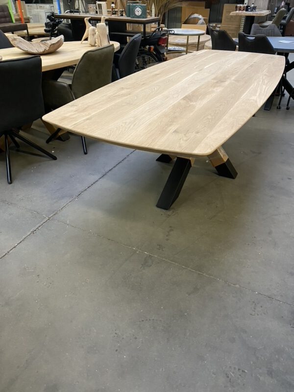 Aerts eiken, eettafel, Deens ovaal + spinpoot - Afbeelding 11