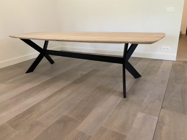 Aerts eiken, eettafel, Deens ovaal + spinpoot - Afbeelding 36