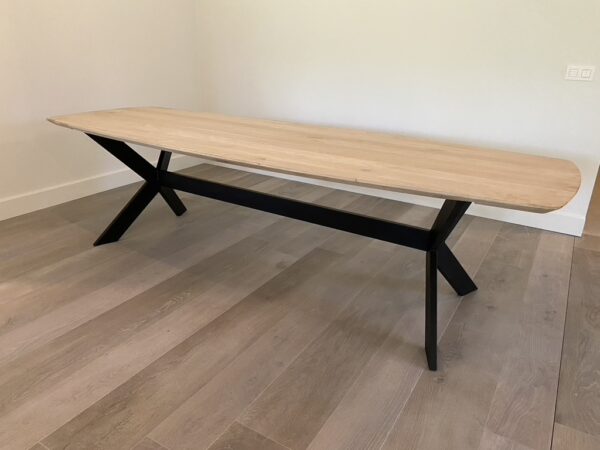 Aerts eiken, eettafel, Deens ovaal + spinpoot - Afbeelding 37