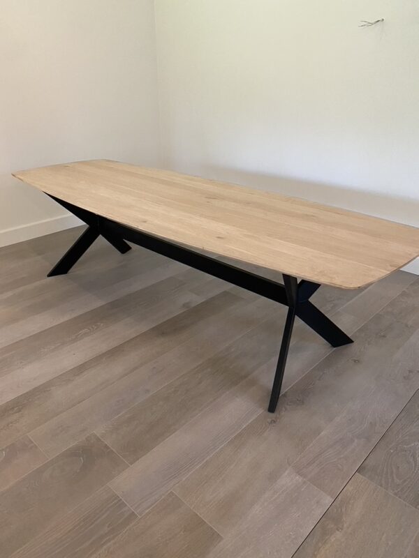 Aerts eiken, eettafel, Deens ovaal + spinpoot - Afbeelding 38