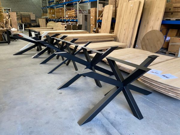Aerts eiken, eettafel, Deens ovaal + spinpoot - Afbeelding 22